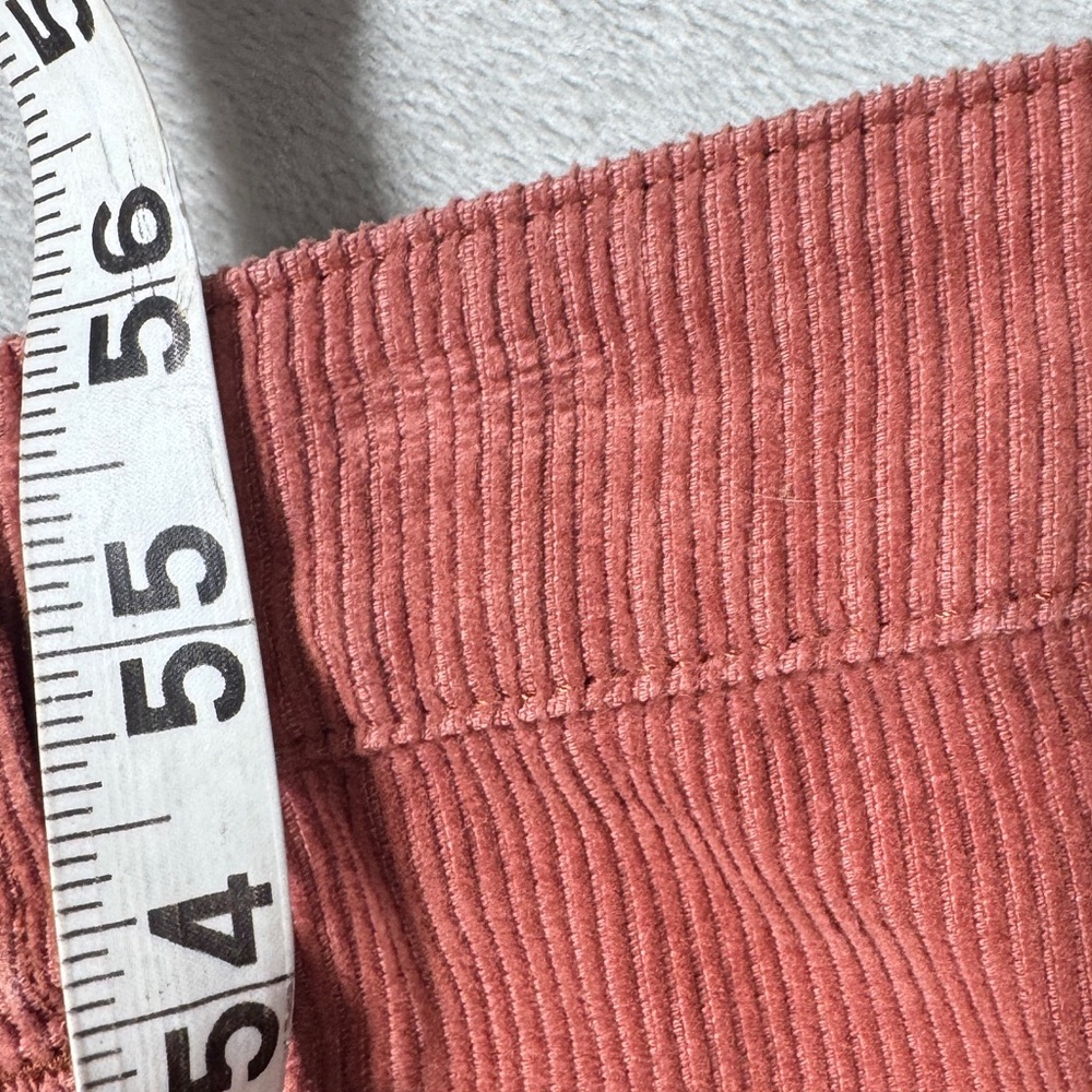 Billabong Dusty Rose Pink Retro Button Front Corduroy Mini Skirt Size 27 - Picture 6 of 16